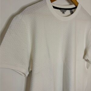 Ted Baker London Curlys Textured Short Sleeve Tee White